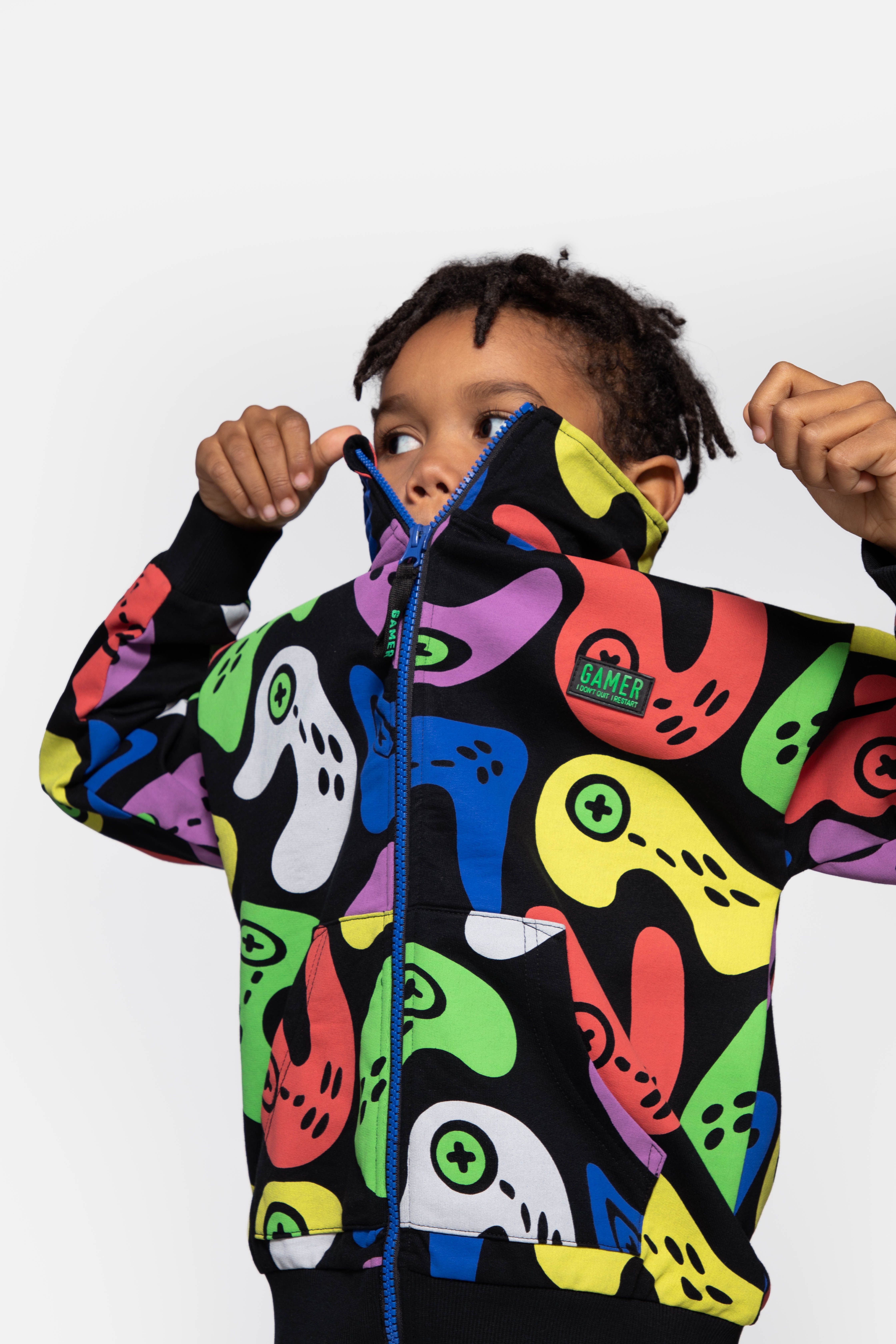 【PARTIMENTO】 Fleece Blouson Jumper /追跡付 Youth zipped sweatshirt with a hood and pockets - Coccodrillo