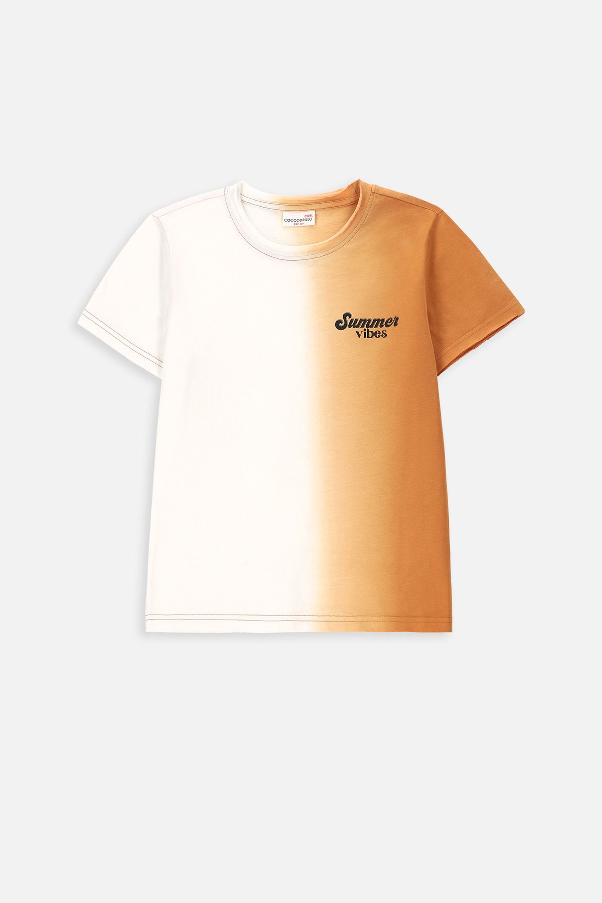 T-shirt with Short Sleeves Red with Front Print - Coccodrillo