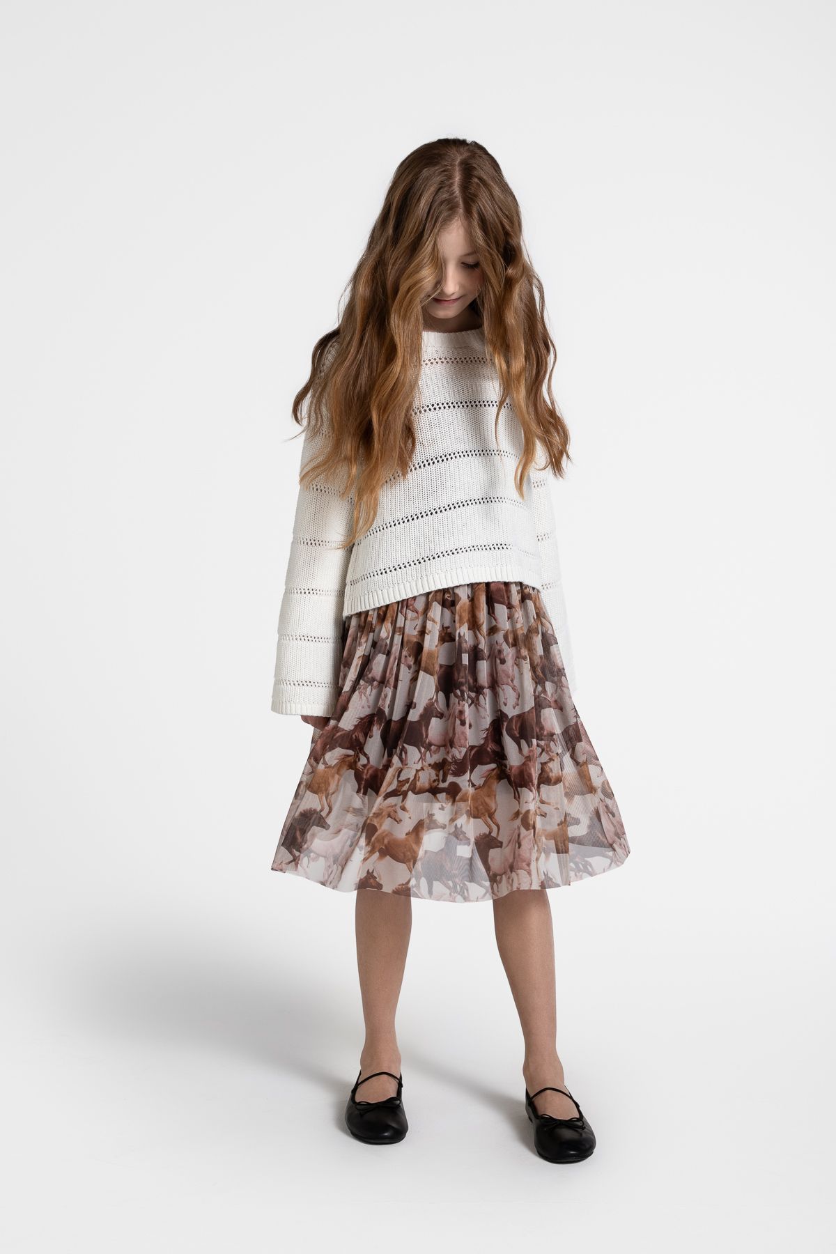 スカート andmary coco check pleats skirt beige m ANDMARY】Coco check pleats skirt