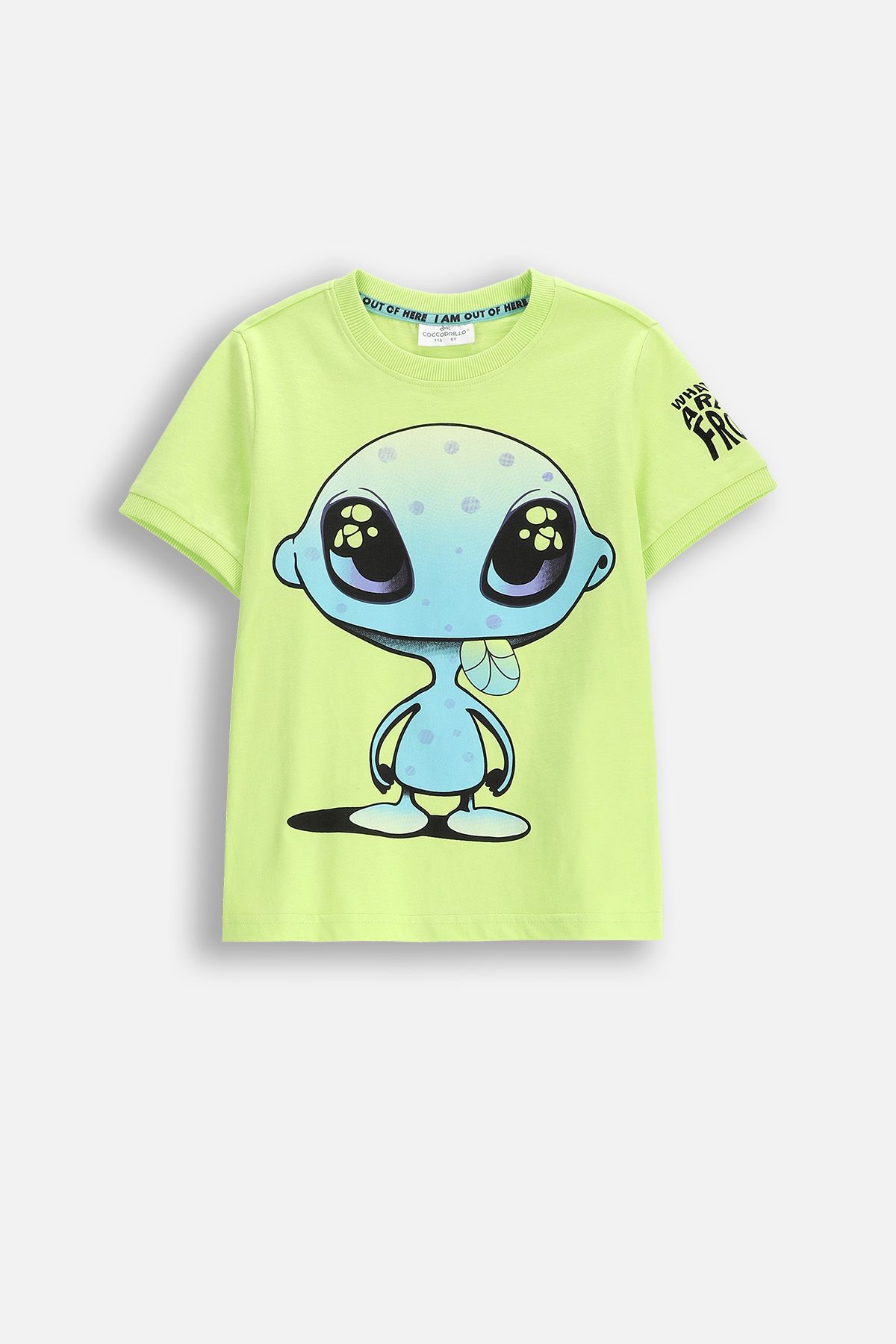 トップス Y2K spinash crocodile print shirt lgb T-shirt with short sleeves green with print, CHUPA CHUPS
