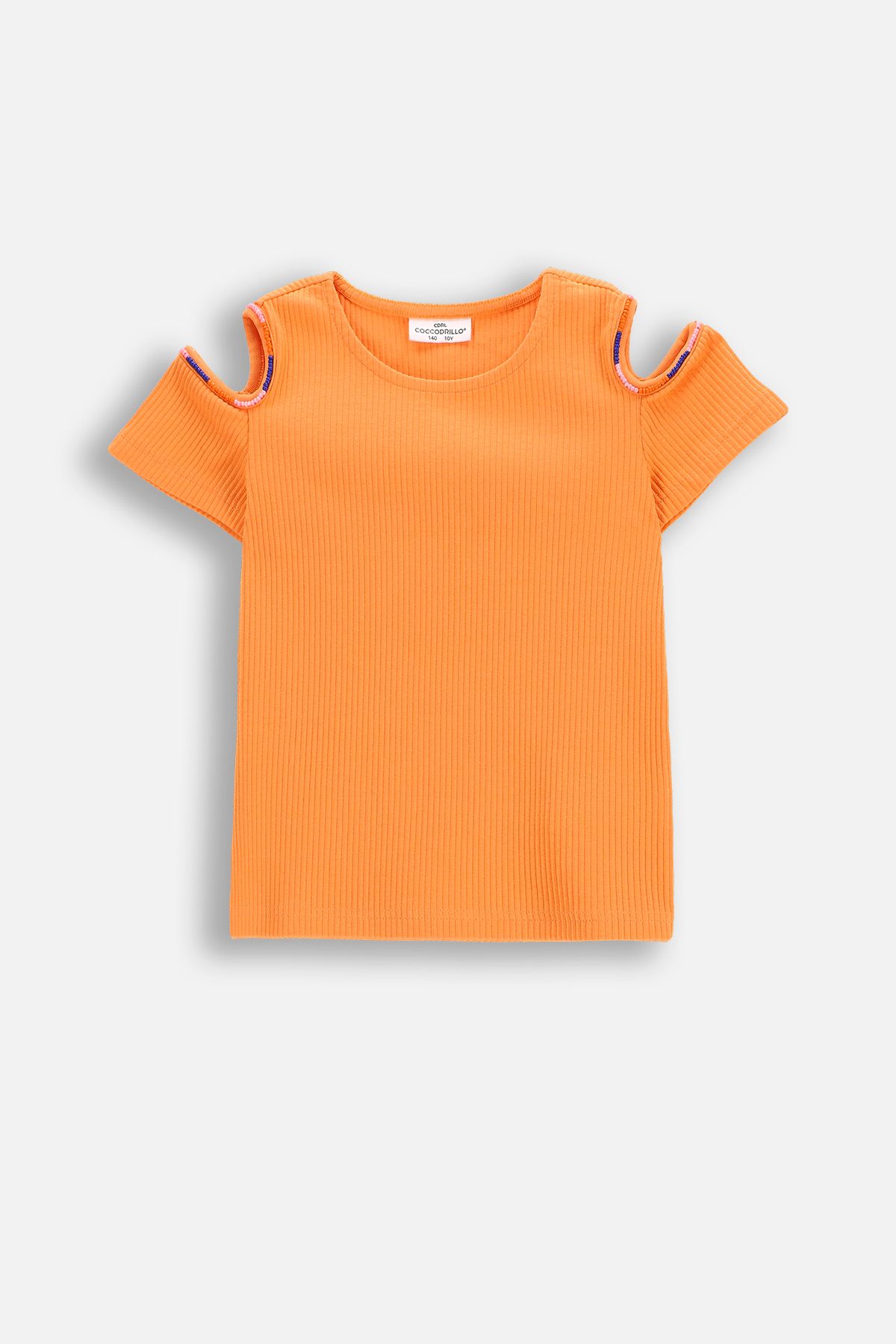 Tシャツ・カットソー TRILLION Washable boucle collar short sleeve knit BRICK ORAN V50206B-0701_ModelFront.jpg?sw