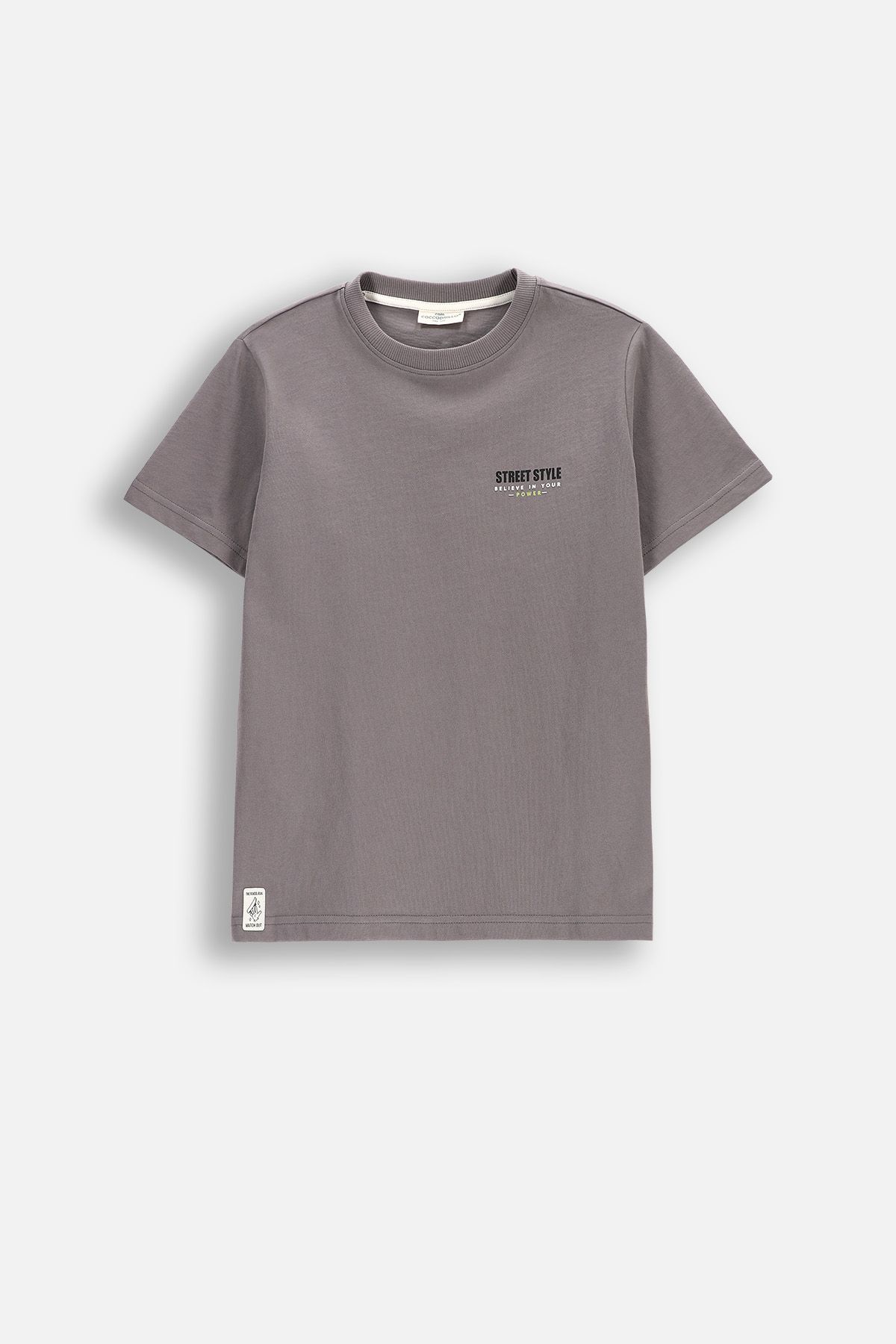 【SATIIIZ】Caned Stripe Short Sleeve T-shirt Caned Stripe Short Sleeve T-shirt - satiiiz