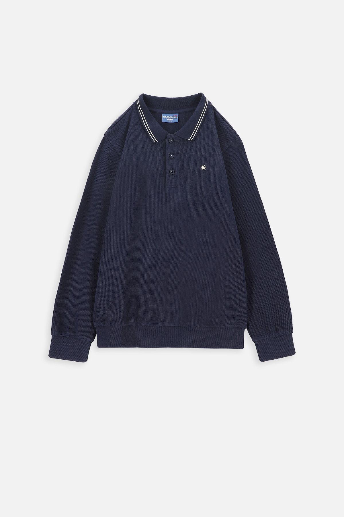 [COSYHARU公式]Tweed Henry Neck Long-Sleeved T-Shirt COSYHARU】Tweed Henley Neck Long Sleeve Tee (COSYHARU/T