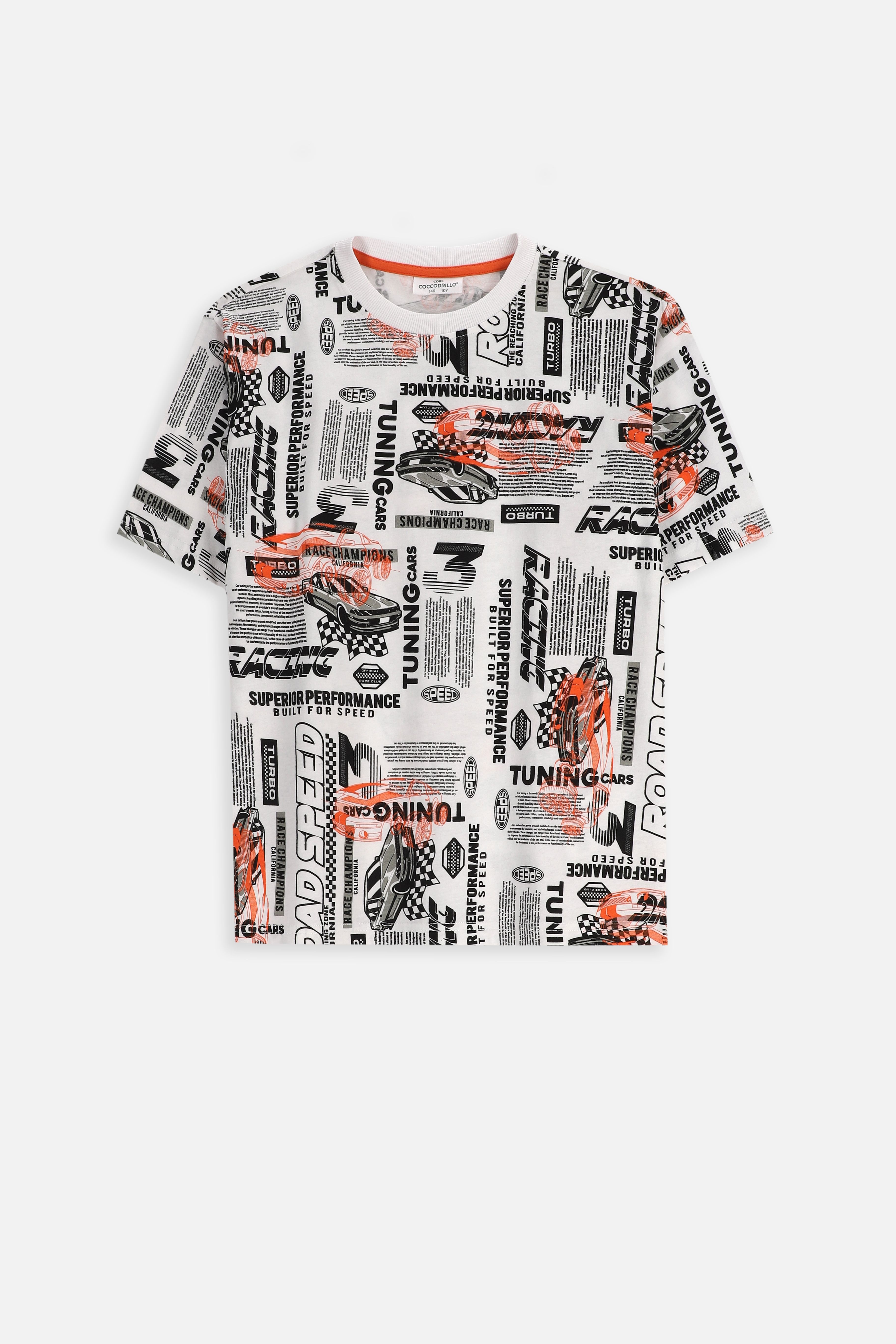 【MODERNIF】Authentic Lettering Short Sleeve Tee Original Original Penguin Interlock Engineered Striped Short Sleeve