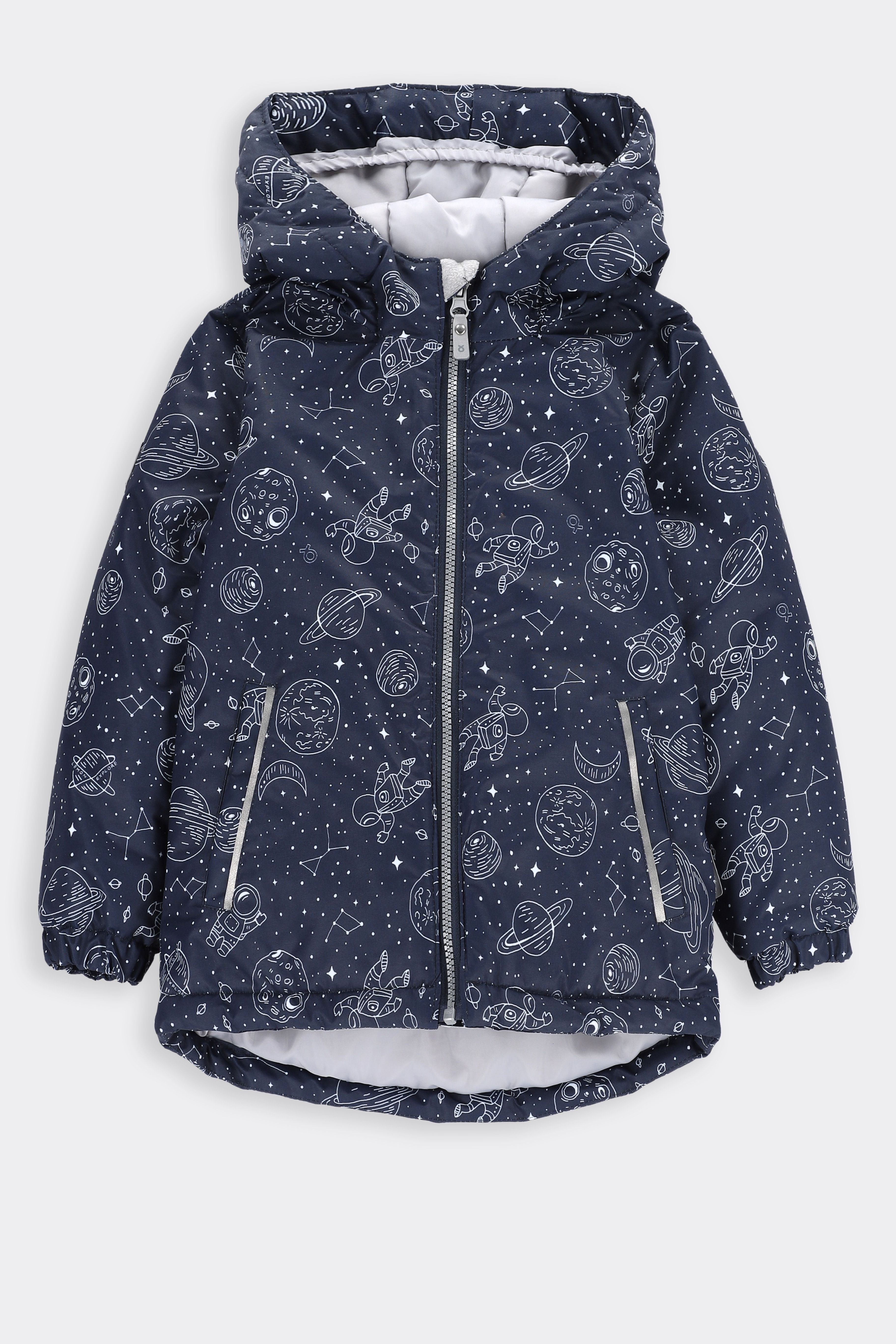 Boys' ski jacket with DWR coating and hood - Coccodrillo