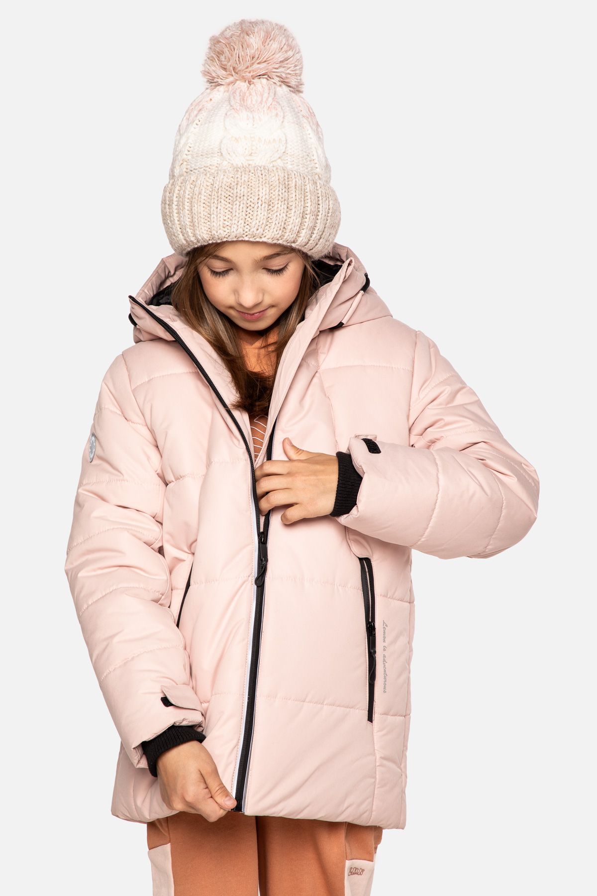 Girls' transitional jacket raincoat with a hood - Coccodrillo