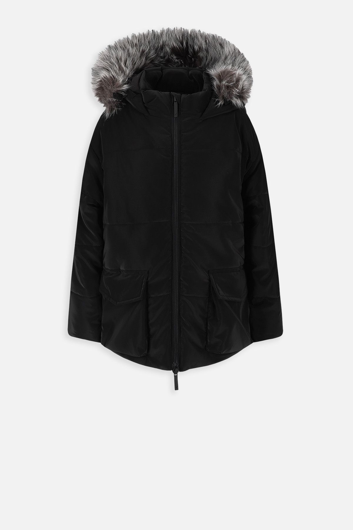 Winter jacket black with hood - Coccodrillo
