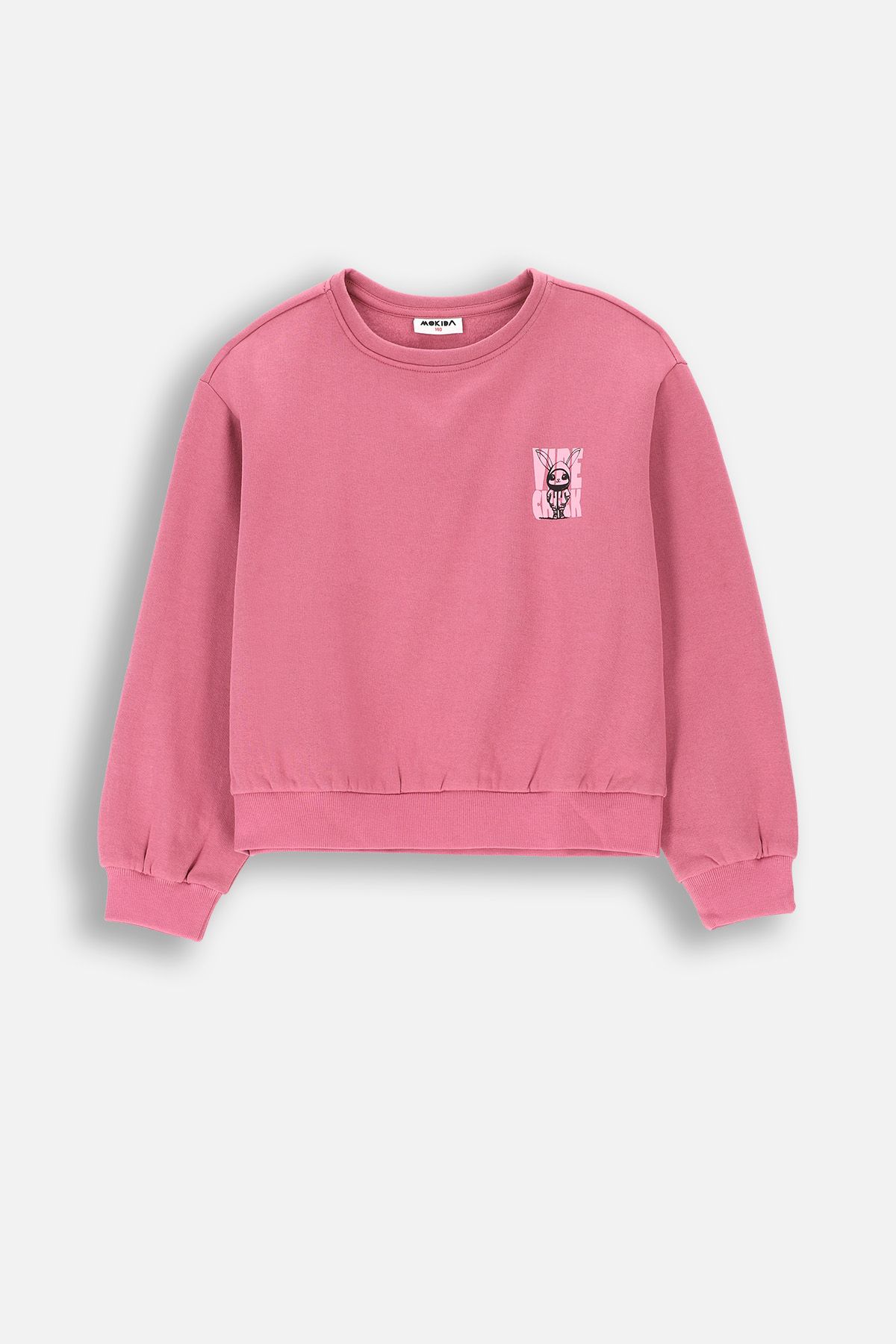 Sweatshirt with a hood burgundy kangaroo with a heart-kitty