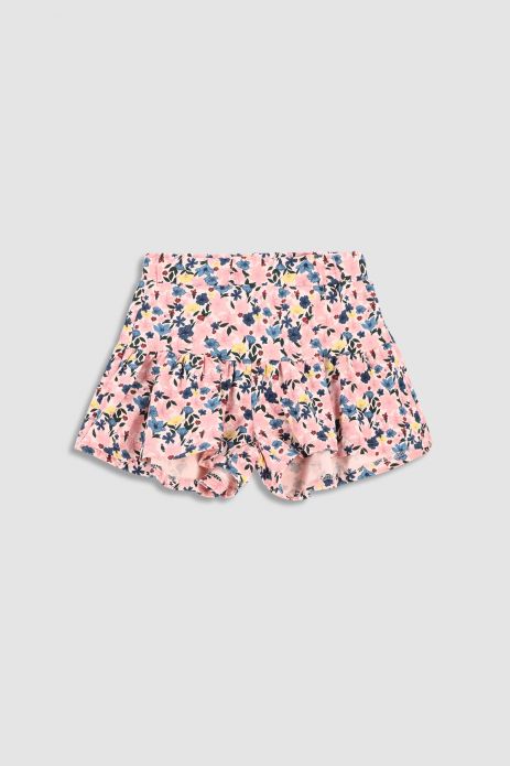Shorts multicolored with a frill 2