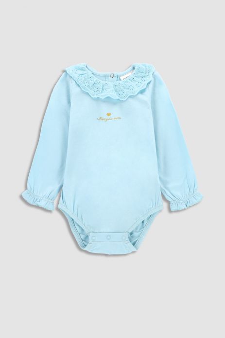 Body with long sleeves blue with collar