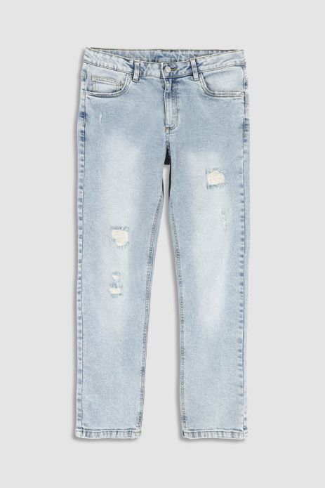 Jeans trousers blue with straight leg with REGULAR cut 2