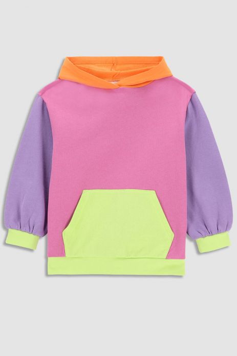 Sweatshirt multicolored with hood