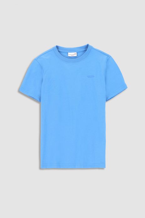 T-shirt with short sleeves blue with application