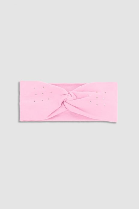 Hairband pink made of fine cotton