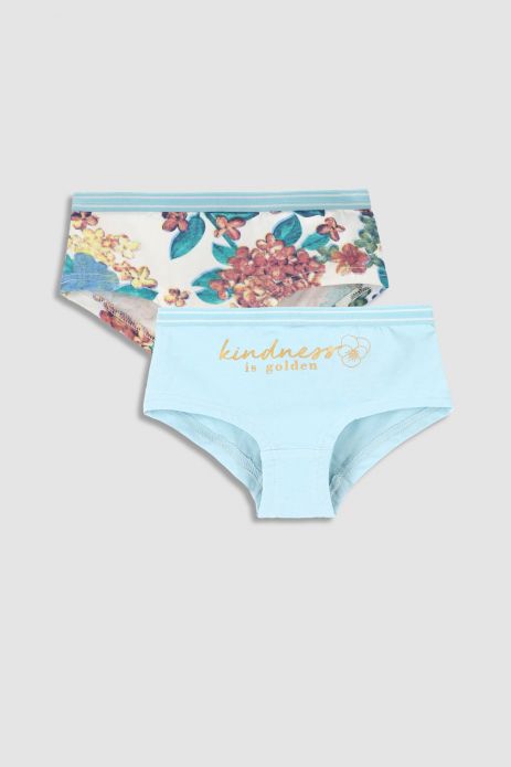 Girls' briefs multicolored 2-pack 2