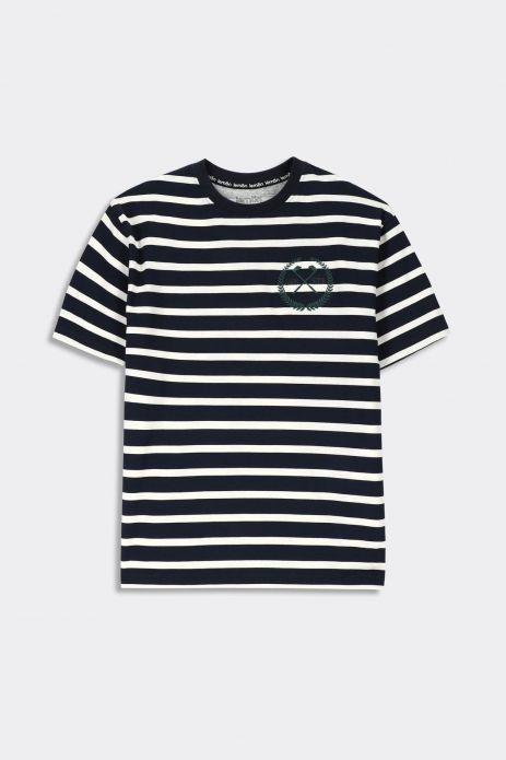 Boys' short-sleeve T-shirt oversize striped 2