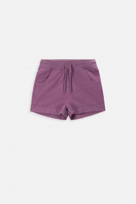 Tracksuit shorts purple cotton shorts