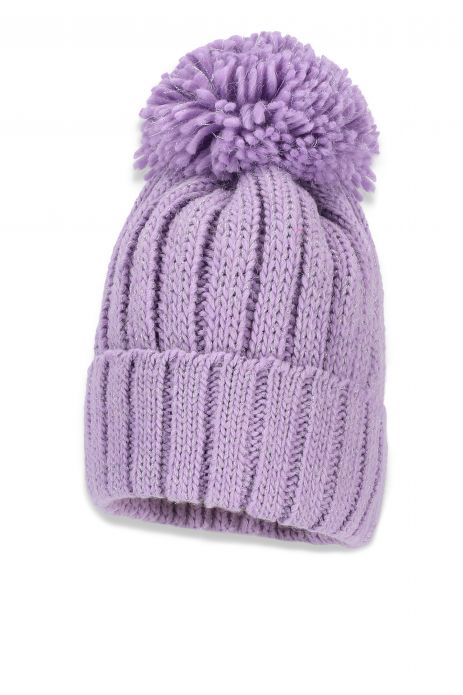 Winter cap girls' yarn with cotton lining