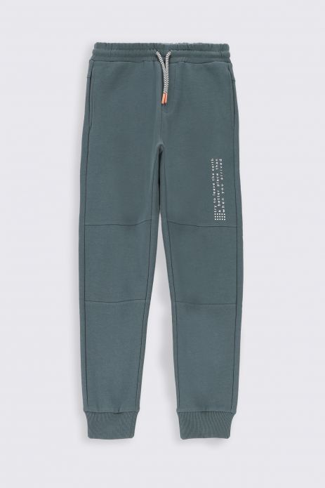 Sweatpants graphite with stitching on the legs