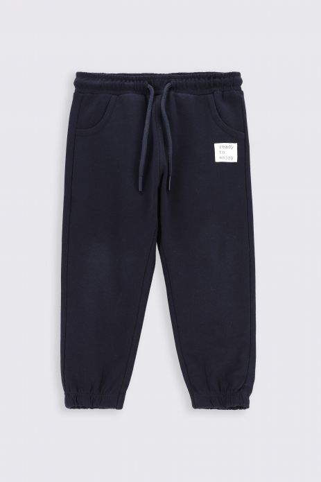 Sweatpants navy blue smooth