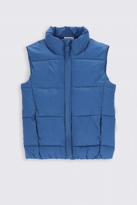 Quilted vest blue 2