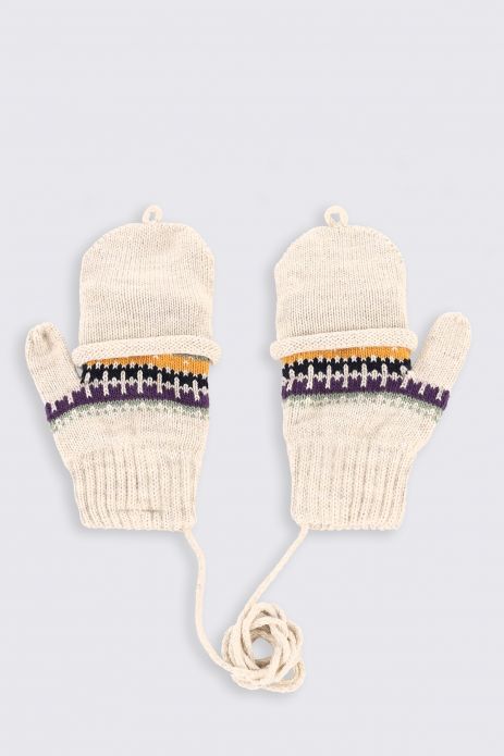 Gloves multicolored single sweater