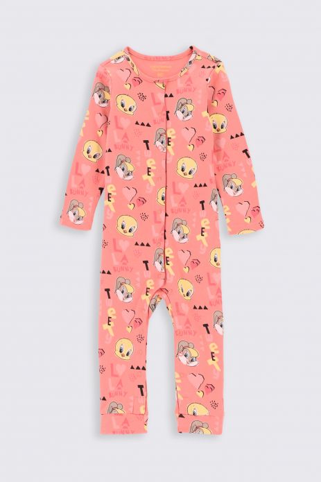 Rompers without feet coral license from LOONEY TUNES