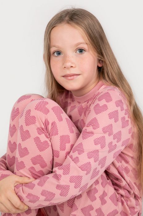 Girls pyjamas multicolored cotton with long sleeves
