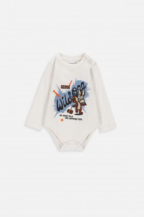Body with long sleeves ecru with print, LOONEY TUNES license