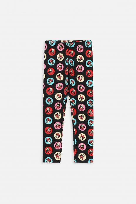 Long leggings black with print, MICKEY MOUSE license