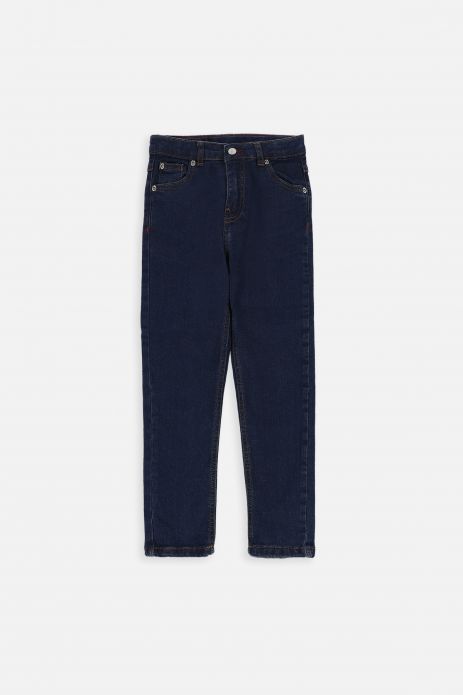 Jeans trousers navy blue with a straight leg 2