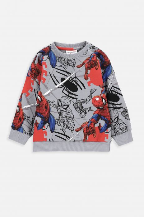 Sweatshirt multicolored with print, SPIDERMAN license