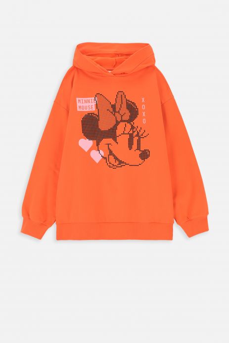 Sweatshirt orange extended with print, MICKEY MOUSE license 2