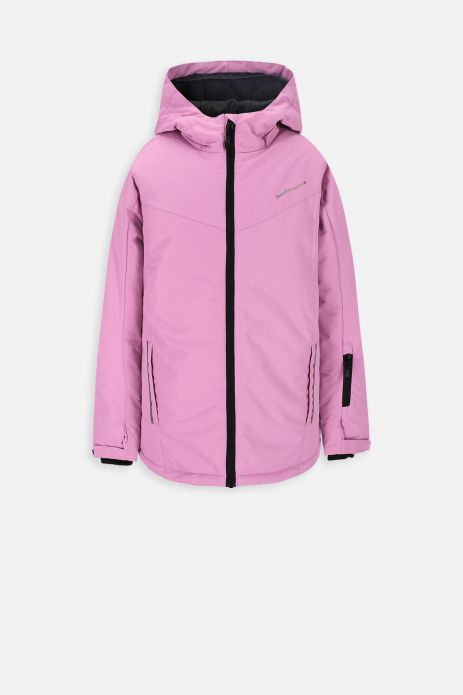 Girls' ski jacket with hood and DWR coating 2