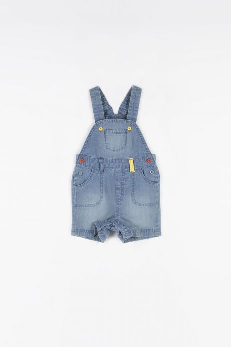 Jeans dungarees, with colorful buttons