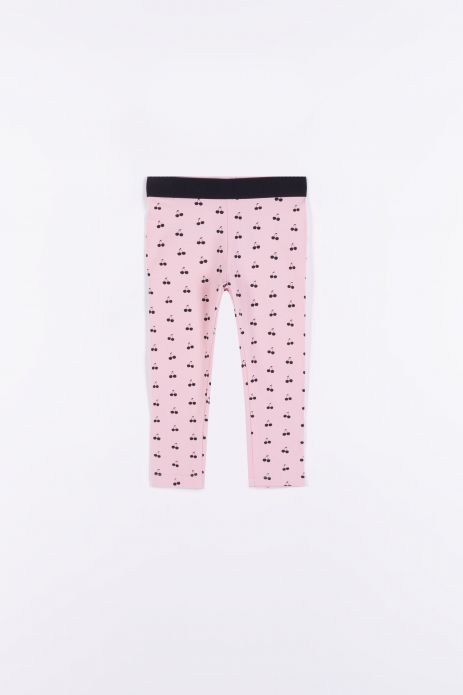 Leggings pink, full-print