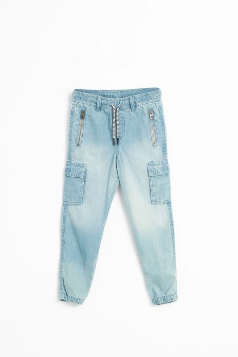 Jeans With leg pockets and a washed-out effect JOGGER