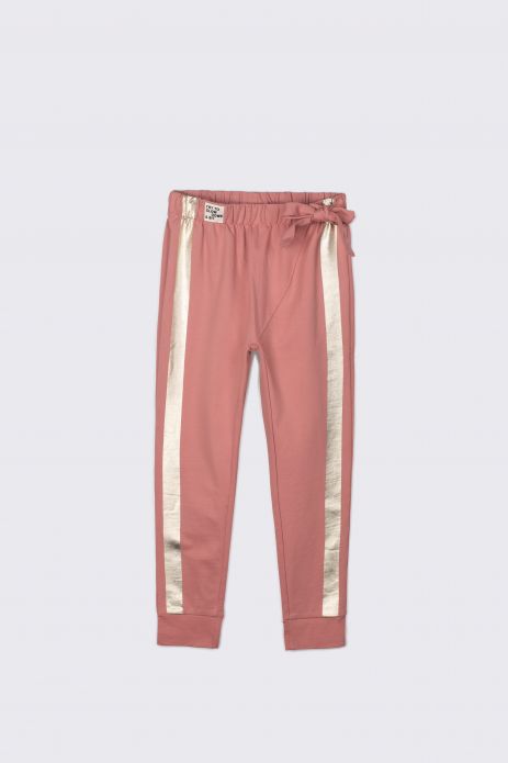 Sweatpants pink with metallic stripes  2