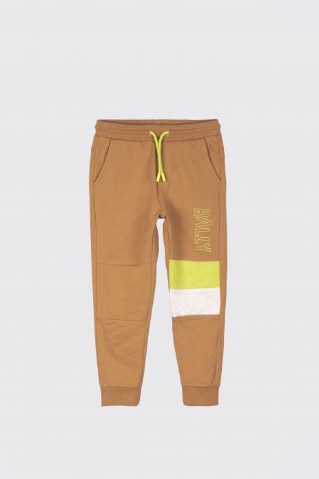 Sweatpants brown with the inscription, regular cut 2