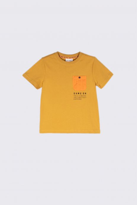 T-shirt with short sleeves honey with pocket