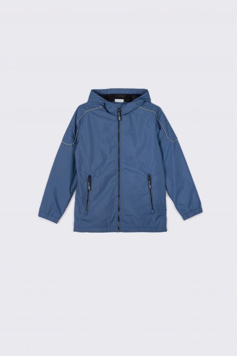 Jacket with lining blue hoodie