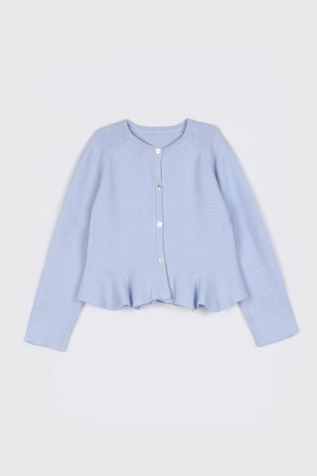 Zipped sweater blue for buttons 