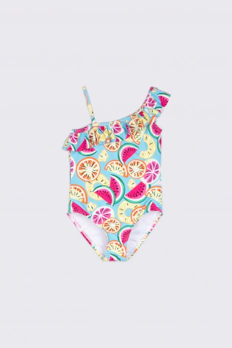 Swimsuit one-piece with a fruit print