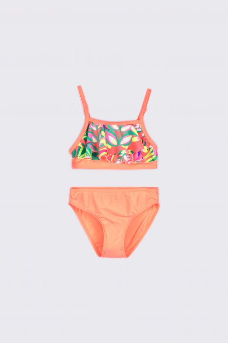 Swimsuit two-piece with a color print