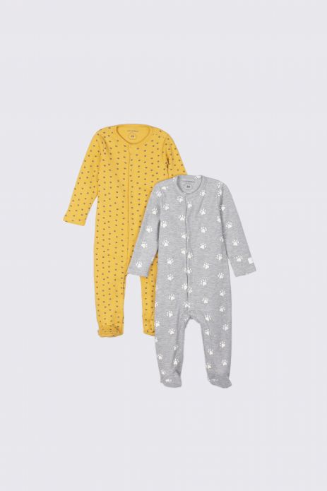 Romper with feet 2 pack of cotton