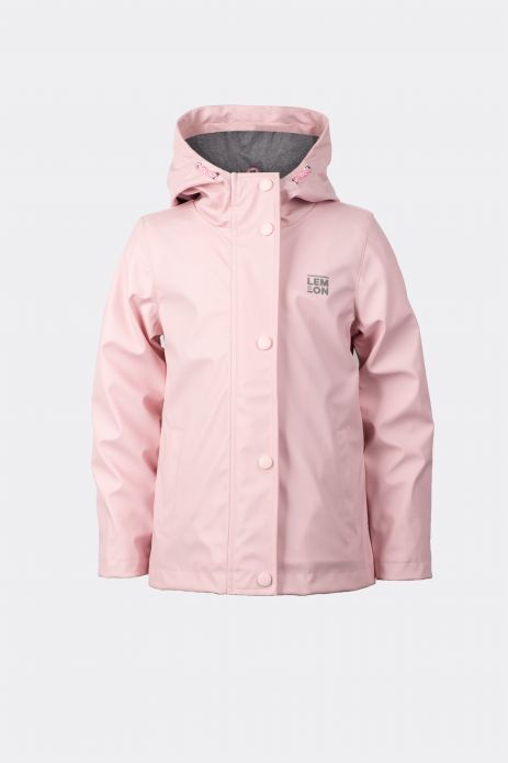 Girls' transitional jacket raincoat with cotton lining 