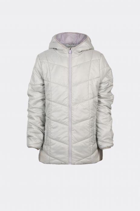 Youth transitional jacket quilted with DWR coating 