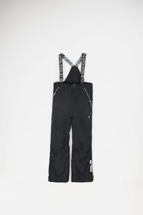 Winter trousers ski on braces with reflective elements