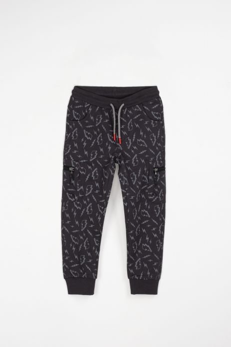 Sweatpants graphite with a regular waist binding