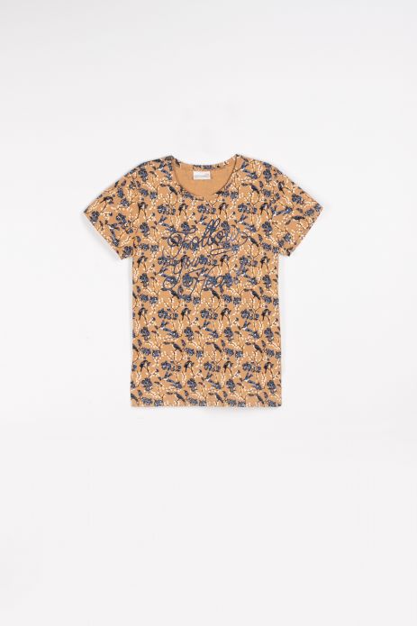 T-shirt multicolored with floral print